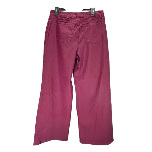 Wide Leg Chino Pant Burgundy Womens Size XL Skater - Picture 3 of 9